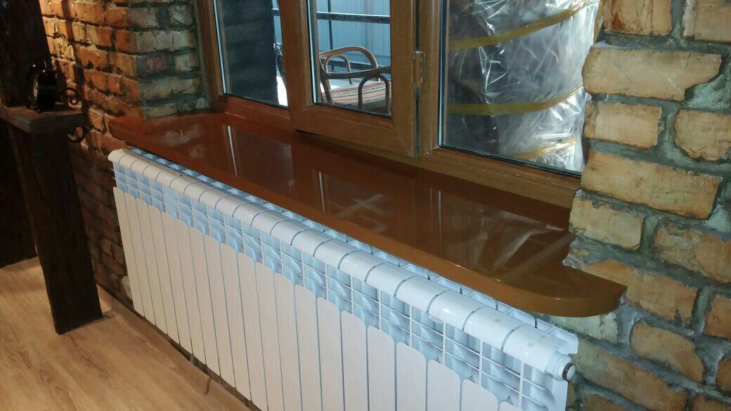 Подоконник из литьевого камня