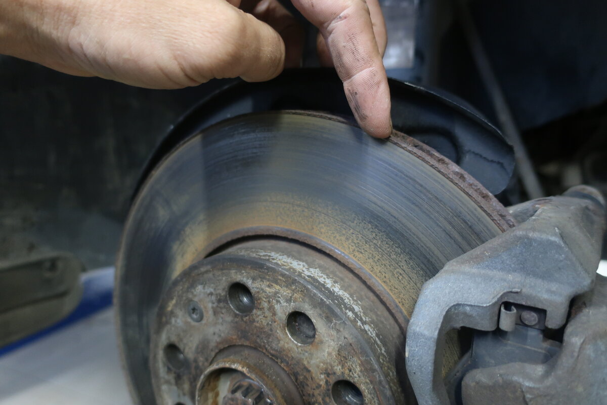 этот диск пробежал чуть больше сотни, но менять его ещё рано 