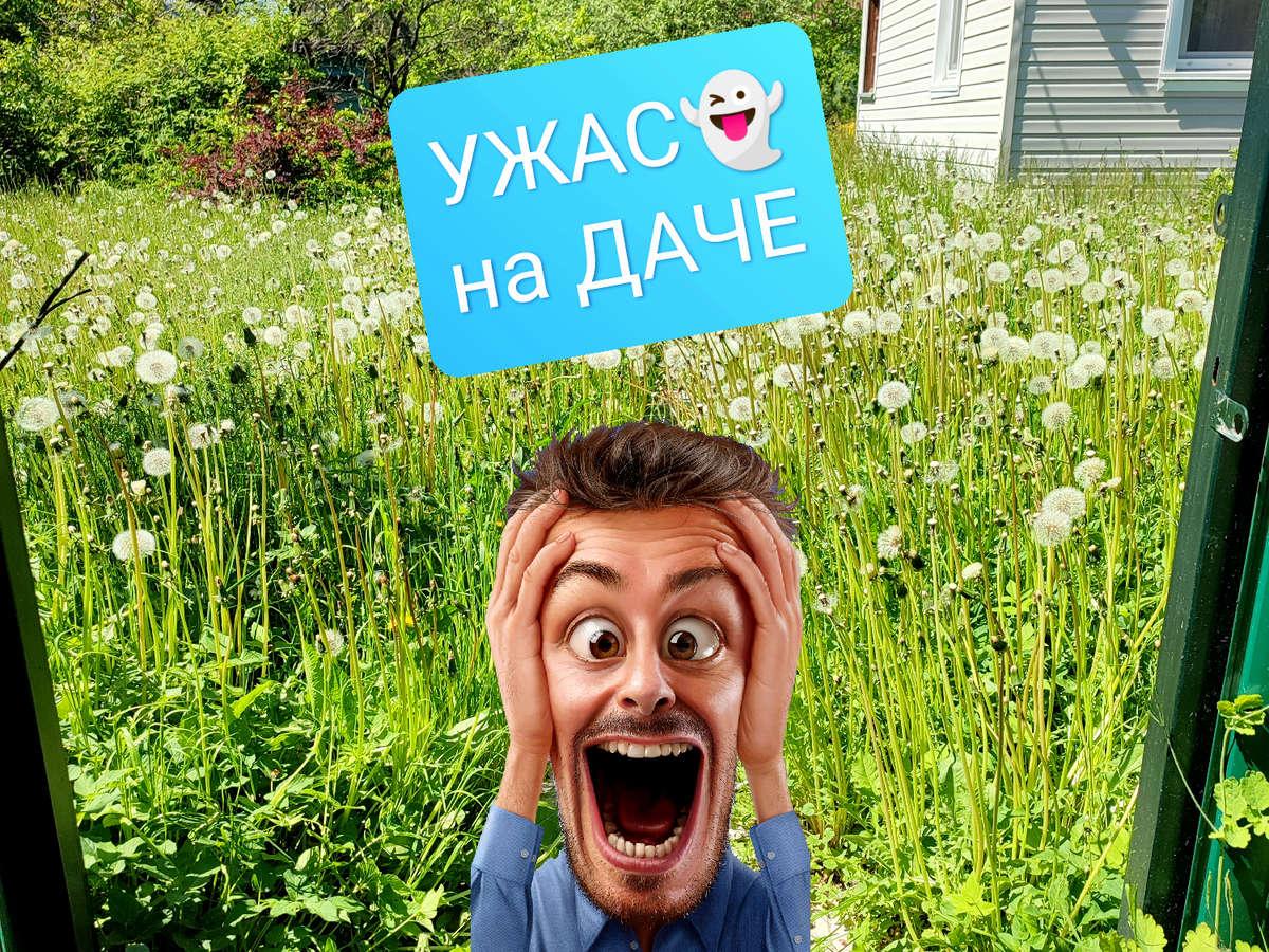 Трава по пояс, больше метра!