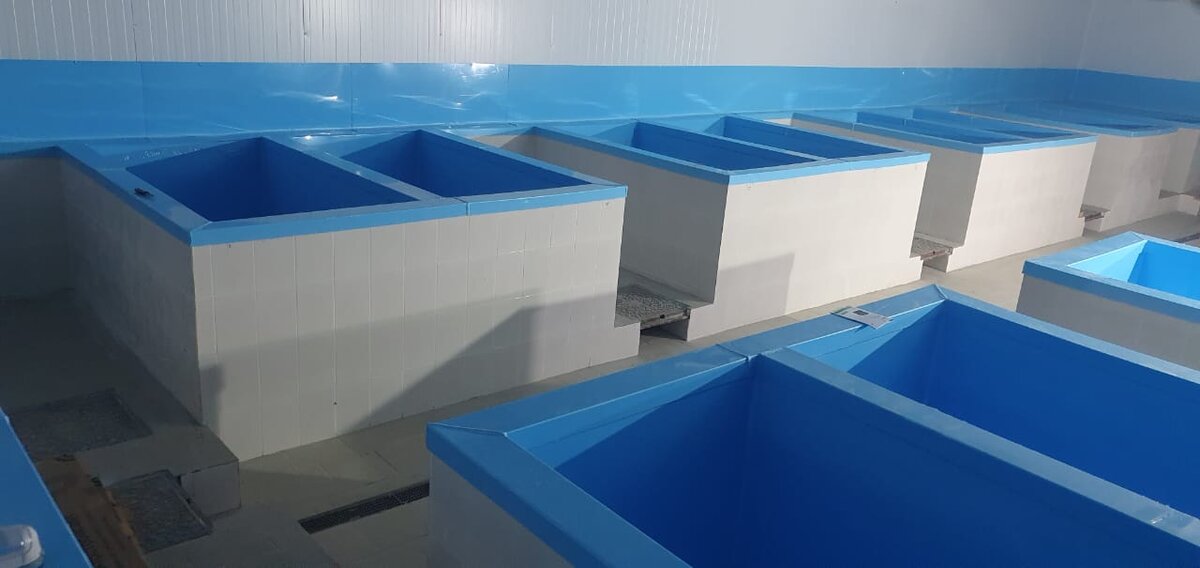 Футеровка емкостей для содержания и разведения рыбы Ростовская область ст. Мелиховская.