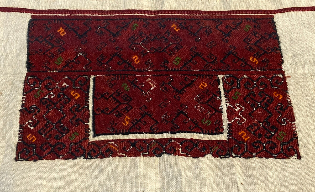 Фрагмент одежды с марийским народным орнаментом