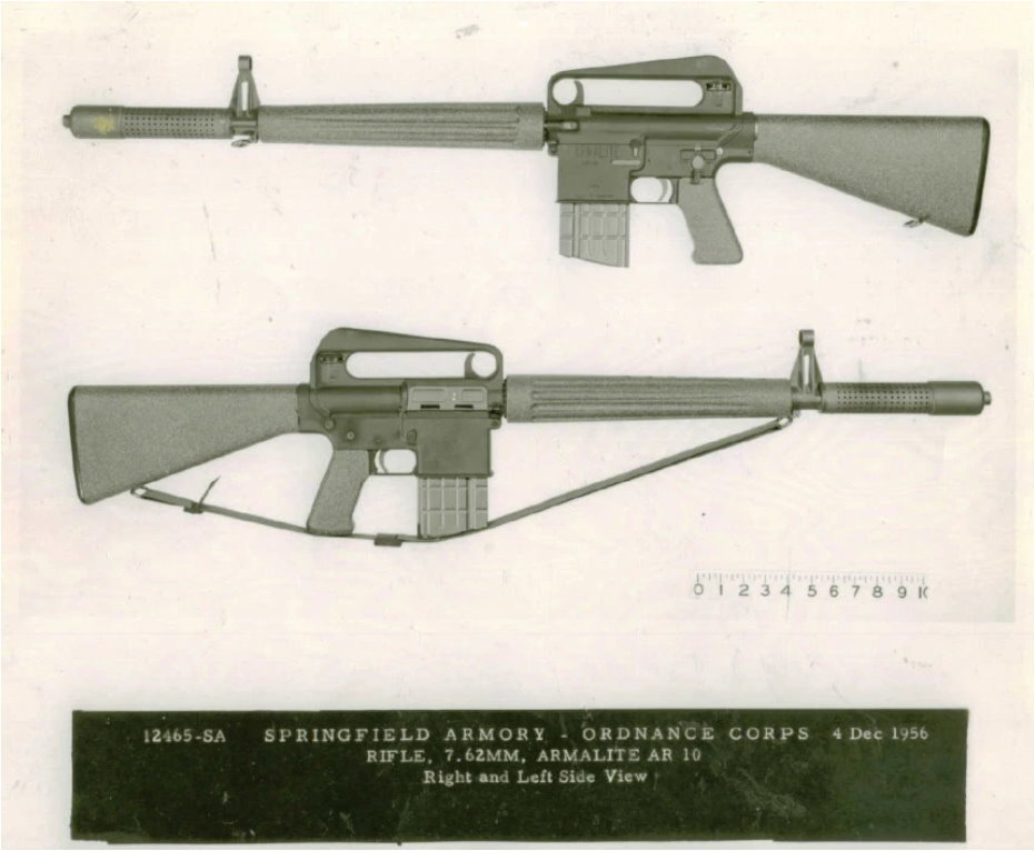 Винтовка AR-10, представленная для испытаний.