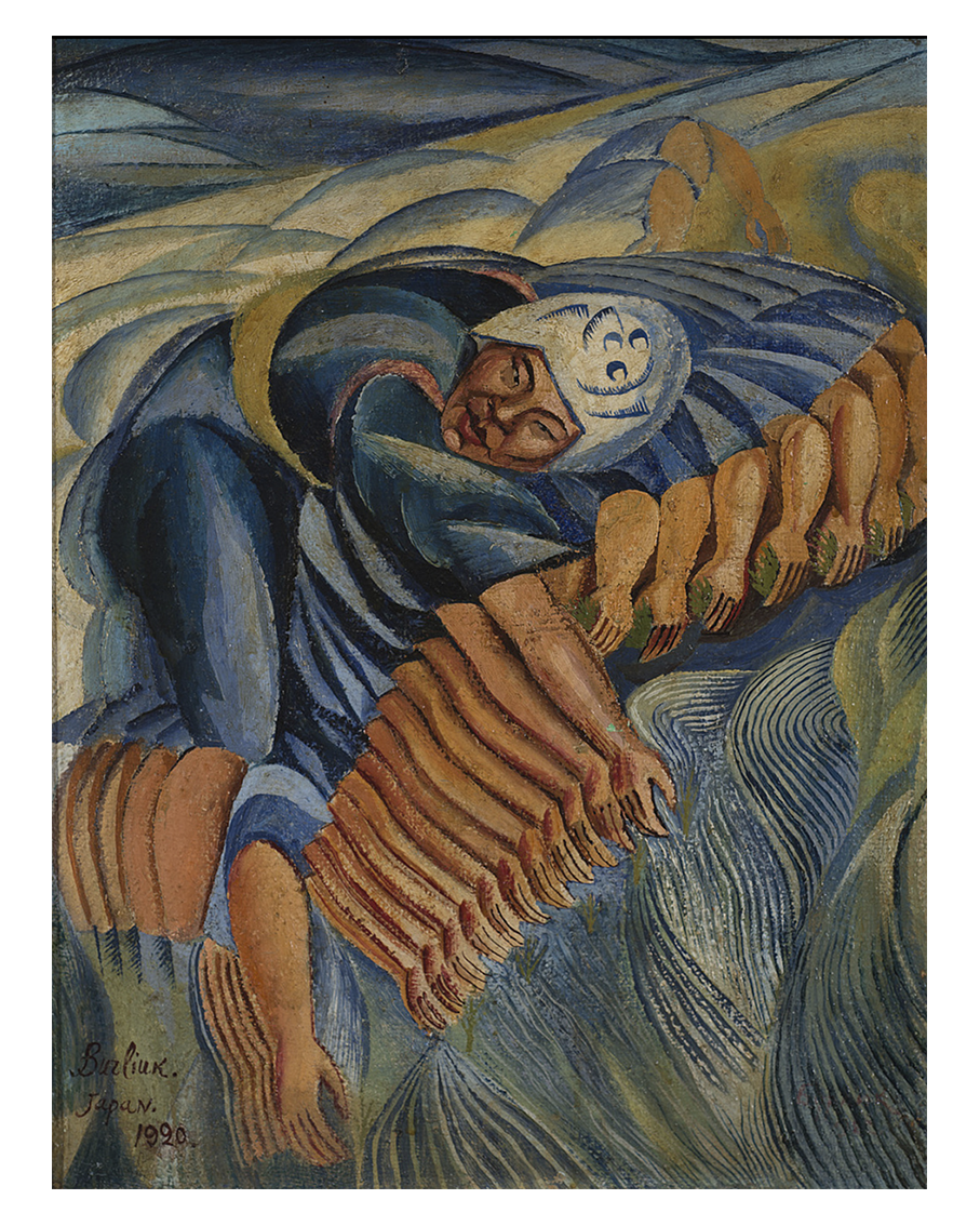 Японка, собирающая рис. 1920