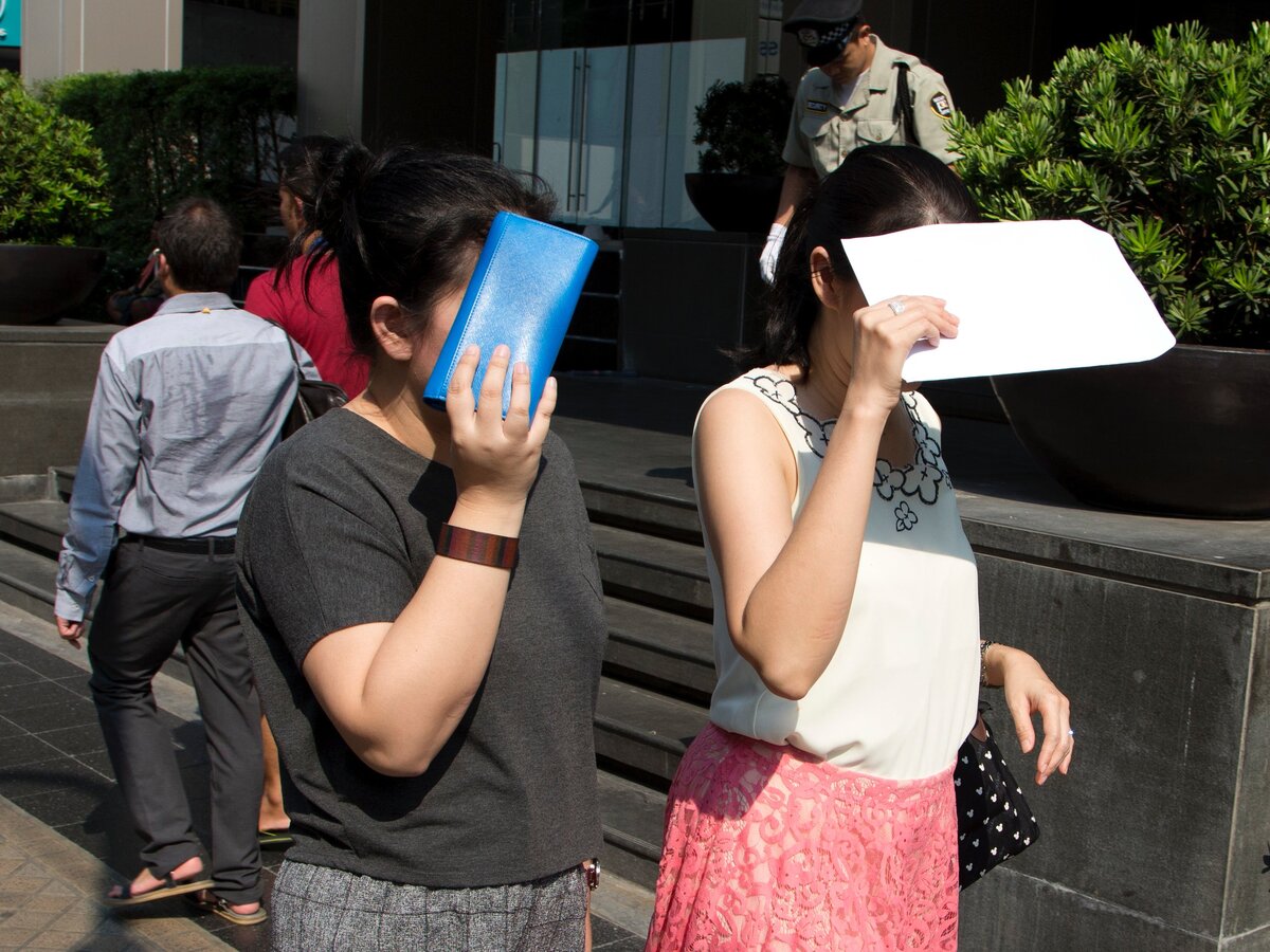 Жарко даже самим тайцам