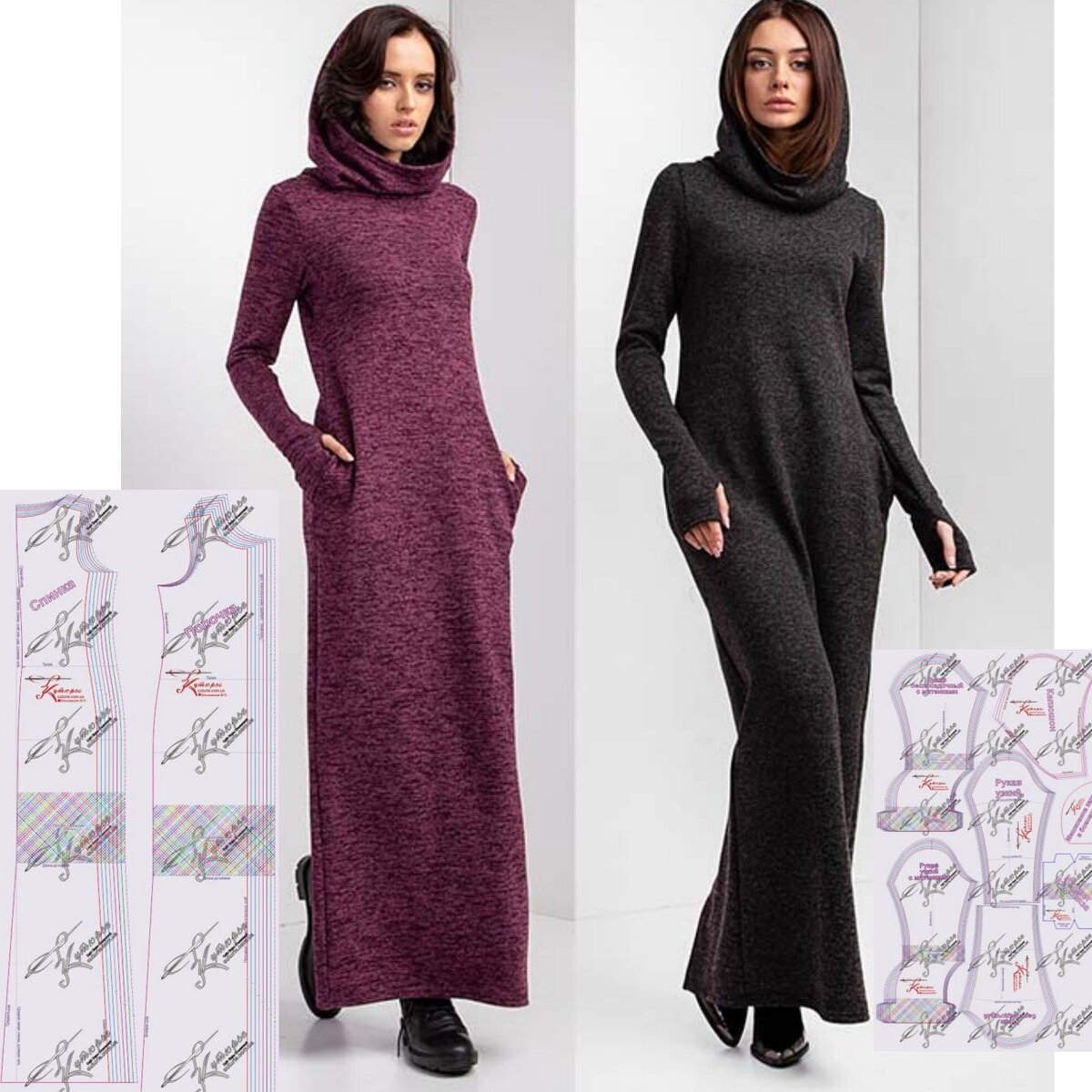 Выкройки женских платьев: модные модели 2024