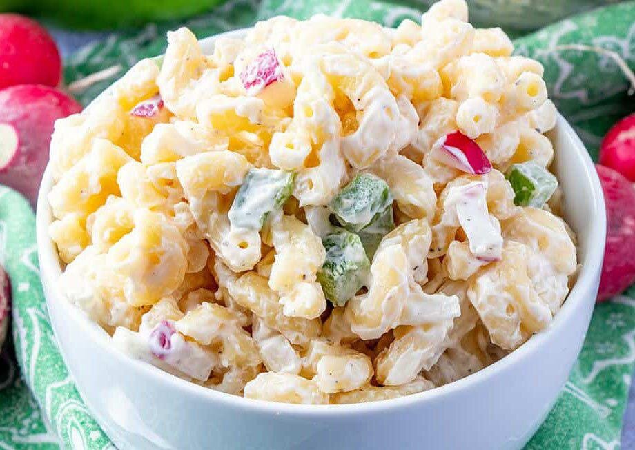 салат из макарон с майонезом