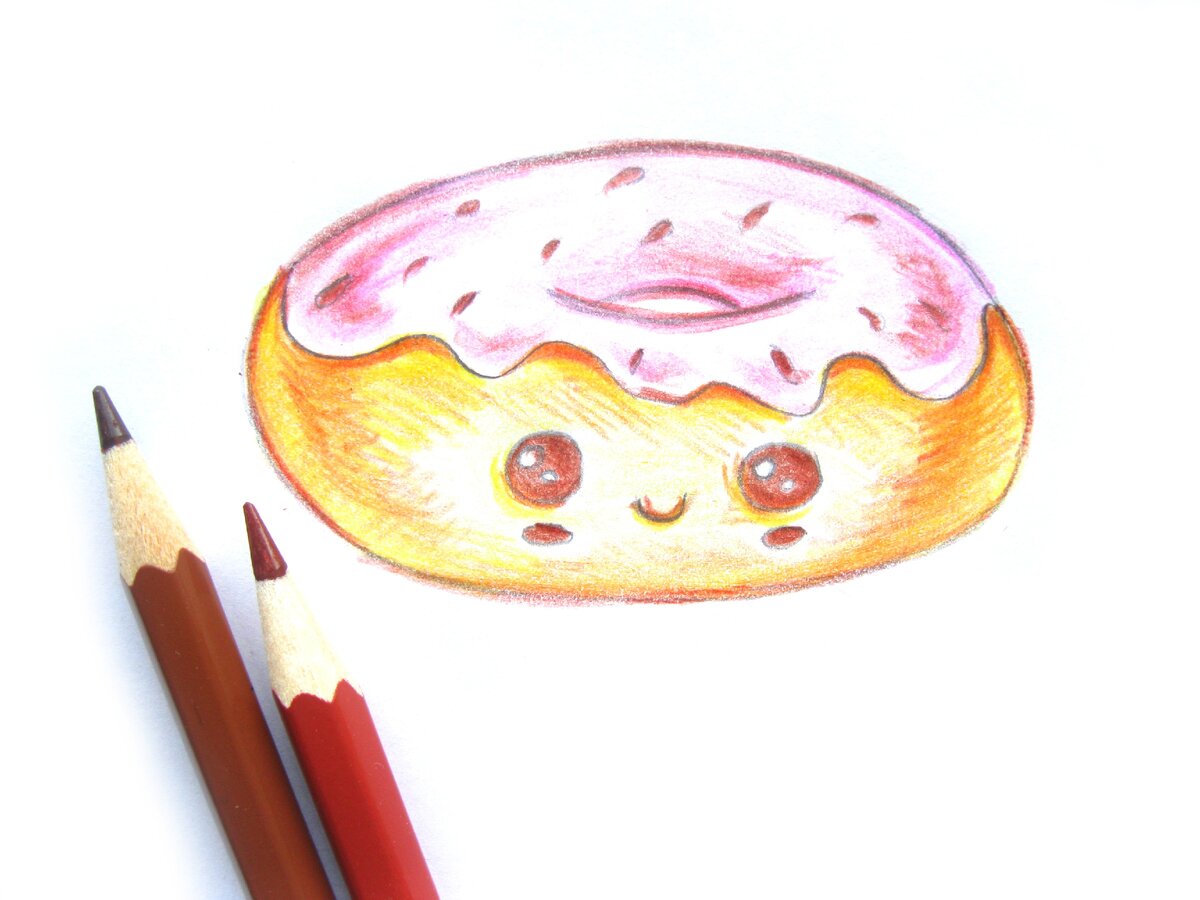 Рисунки карандашом лёгкие еда