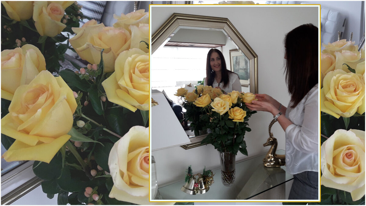 Купили цветы к сегодняшнему дню