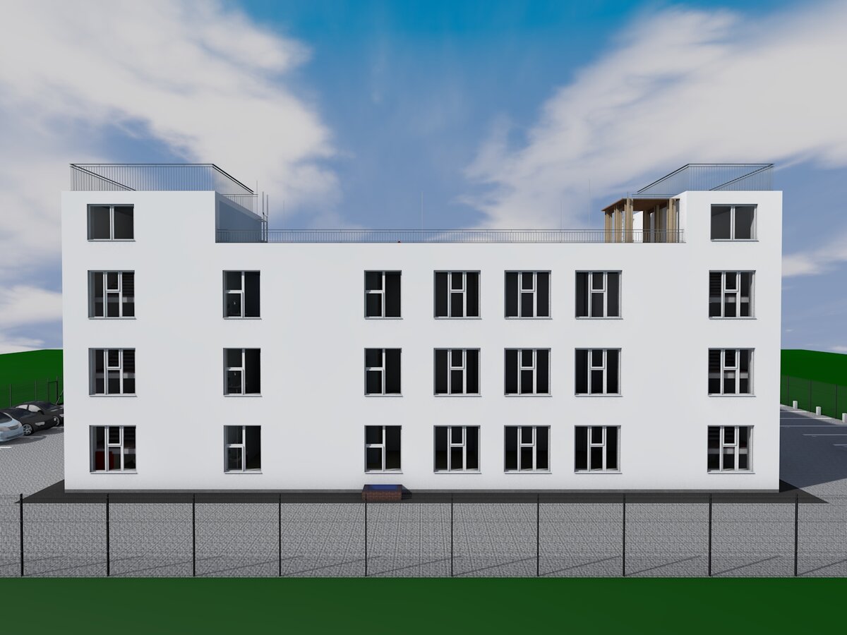 Проект офисного здания с подземным паркингом