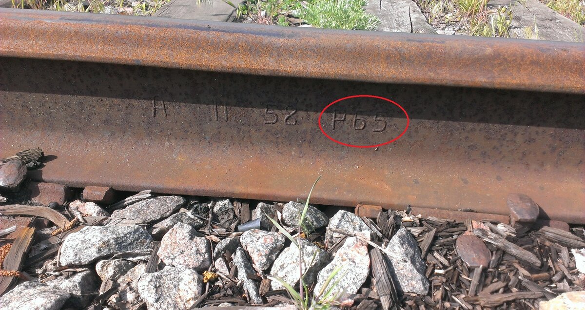 Рельс марки Р65
