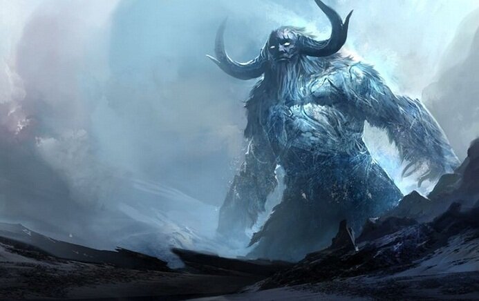 Великан Имир. Иллюстрация из открытых источников