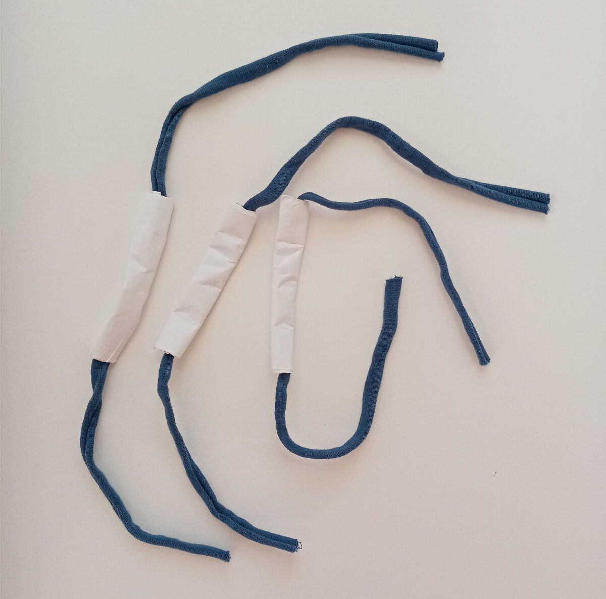 Бигуди из пряжи "Лента" и бумаги. 