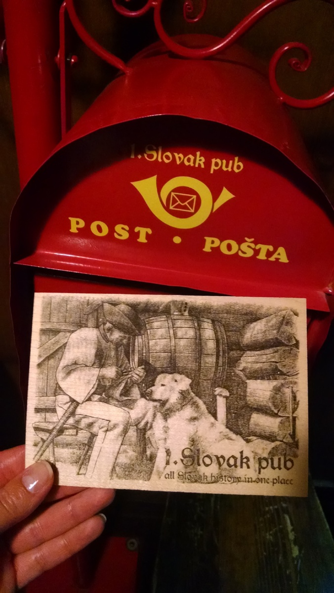 Открытка в Slovak pub, Братислава, Словакия