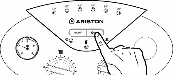 Газовый котел аристон ошибка sp1 что значит Foto 18