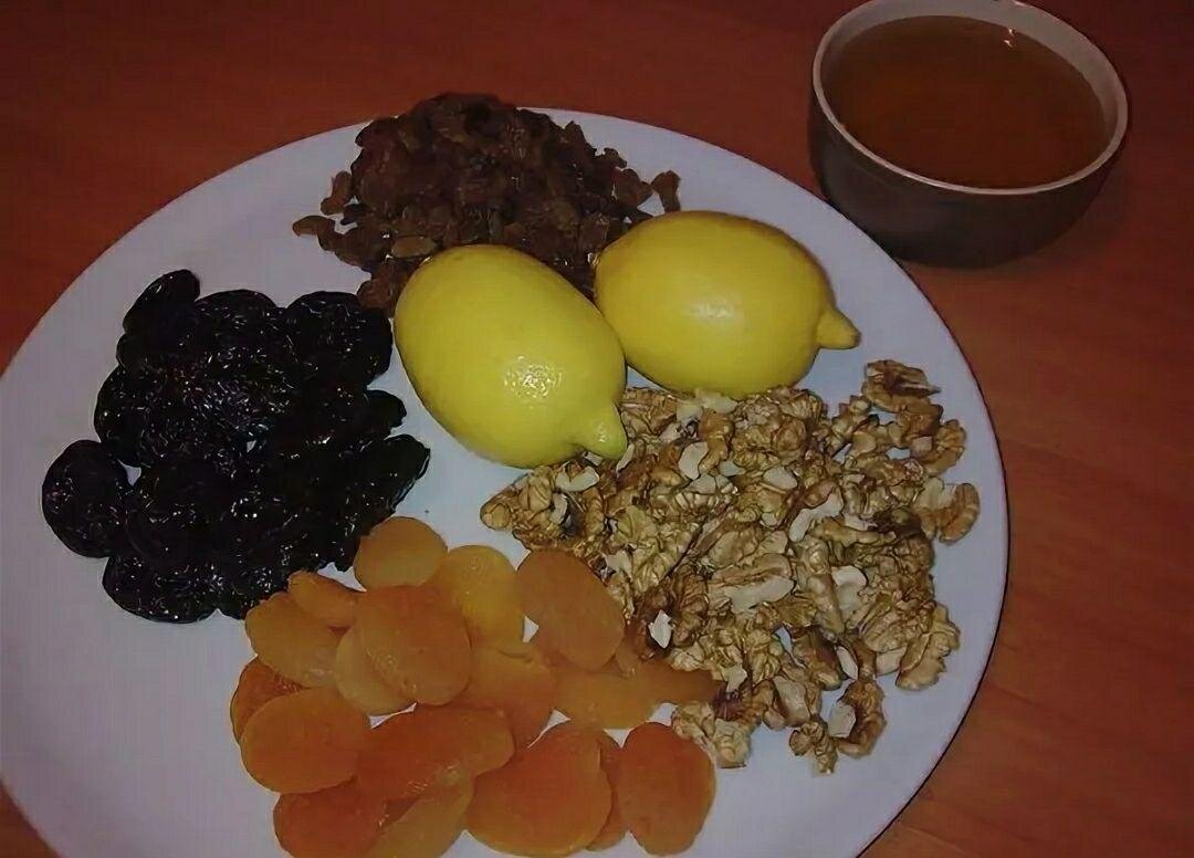 Рецепт смеси курага орехи мед чернослив