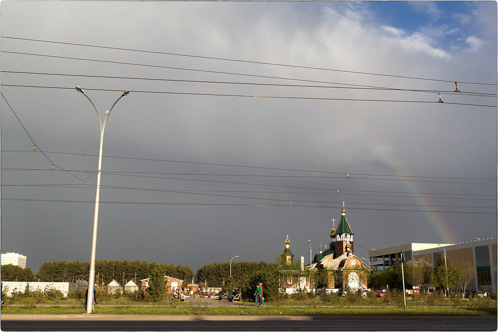 2. Радуга над церковью © NickFW