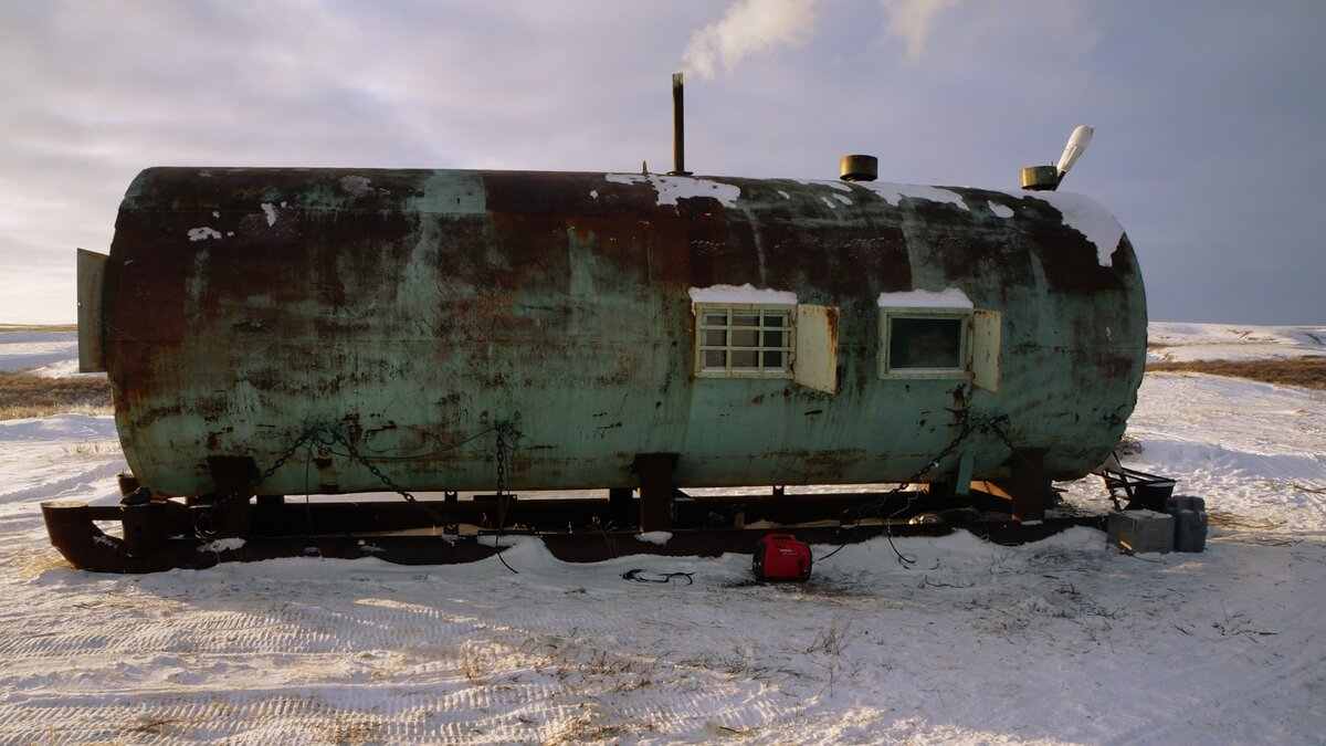 Рыбацкий дом из вагона-цистерны / фото автора