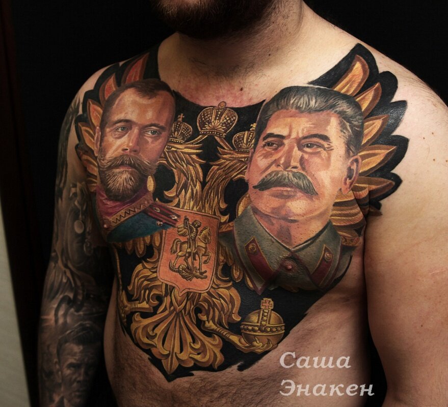 Художественная татуировка в тату студии SASHATATTOOING