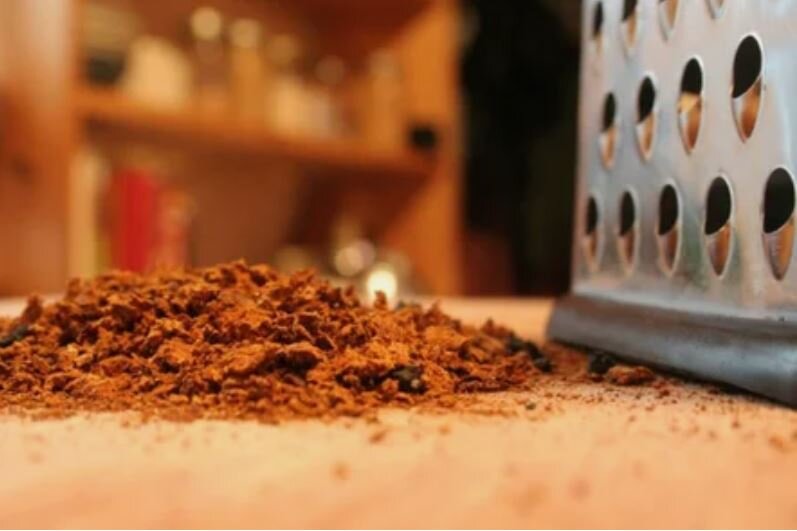 Перетёртая на тёрке чага