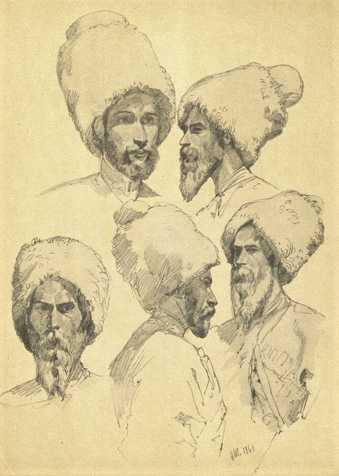 Линейные казаки (Т. Горшельт).