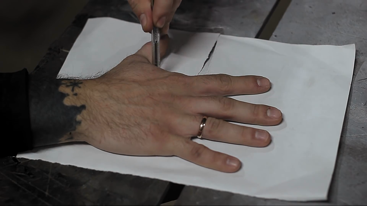 фото эскиза руки