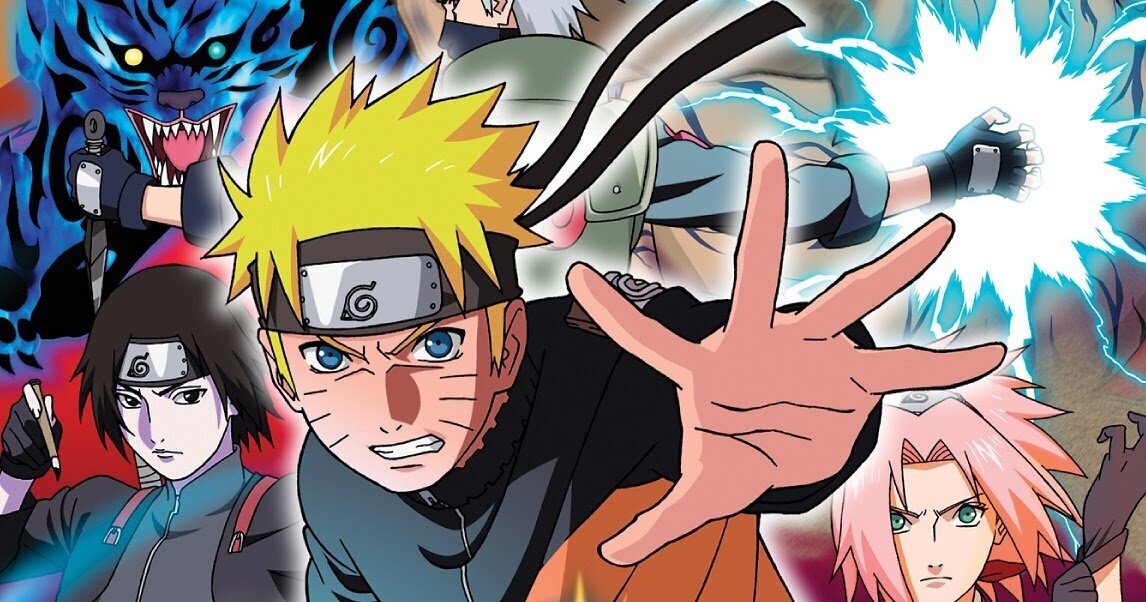 Команда №7: Наруто, Сакура, Сай и их учитель Какаши.