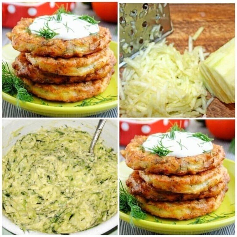 Оладьи из цукини с сыром