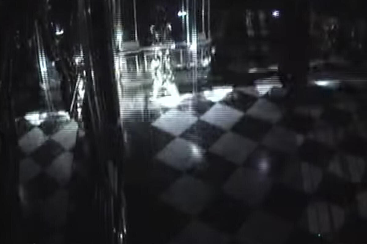 Ограбление попало на видео 