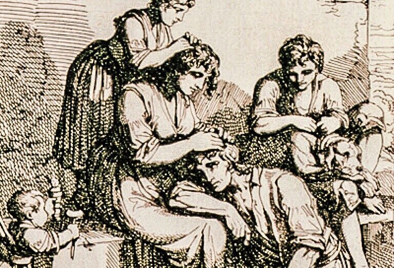 Обыденный процесс выбирания вшей