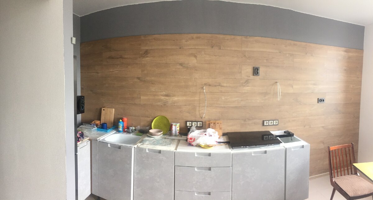 Дешевая кухня из Леруа мерлен из стандартных модулей за 50 тыс.р ...