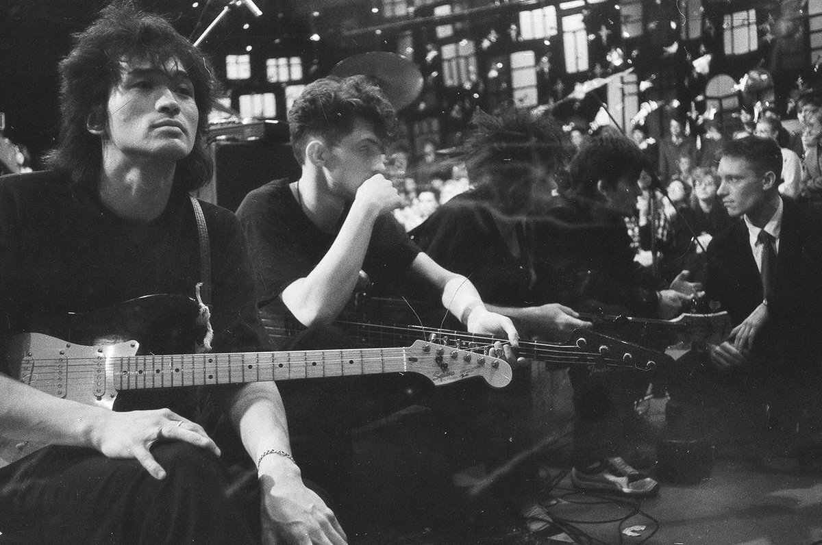 Группа «Поп-механика» на «Музыкальном ринге» — 1987г. Фото из открытых источников.