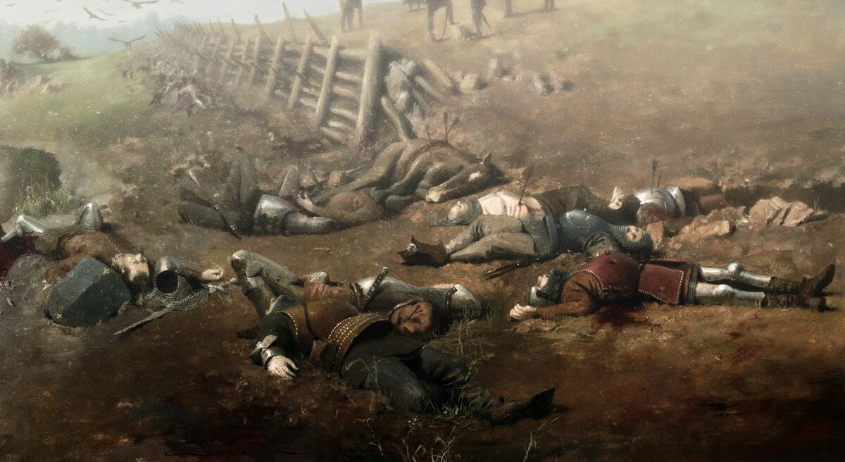 Сразу после битвы при Алжубарроте, 1385 год. Художник: José Daniel Cabrera Peña