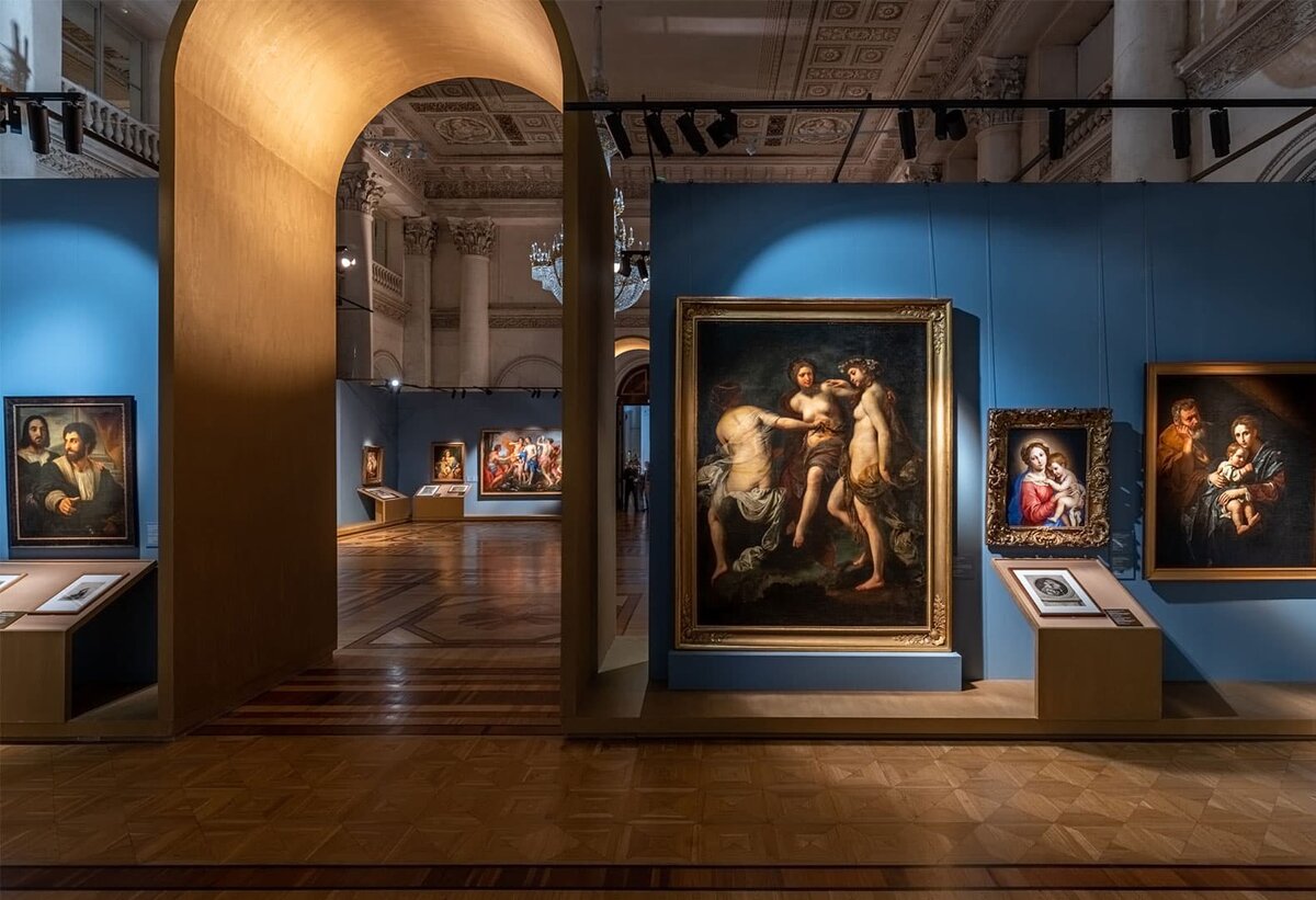 «ЛИНИЯ РАФАЭЛЯ. 1520-2020». ГОСУДАРСТВЕННЫЙ ЭРМИТАЖ. ЗАЛЫ НЕВСКОЙ ПАРАДНОЙ АНФИЛАДЫ ЗИМНЕГО ДВОРЦА 
