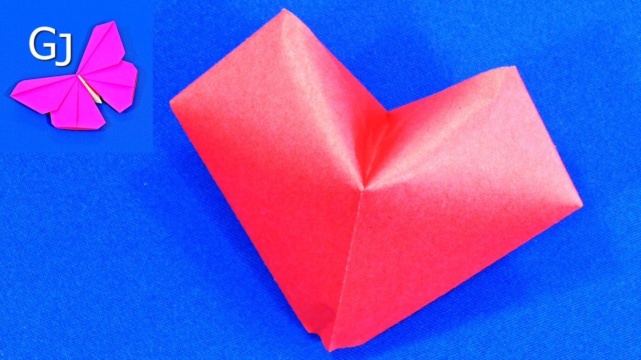 Оригами СЕРДЦЕ с крыльями из бумаги | DIY ВАЛЕНТИНКА | Origami Paper Heart with Wings