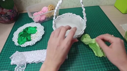 Цветок из ленты 2 В 1 Канзаши DIY Flower of ribbon Kanzashi