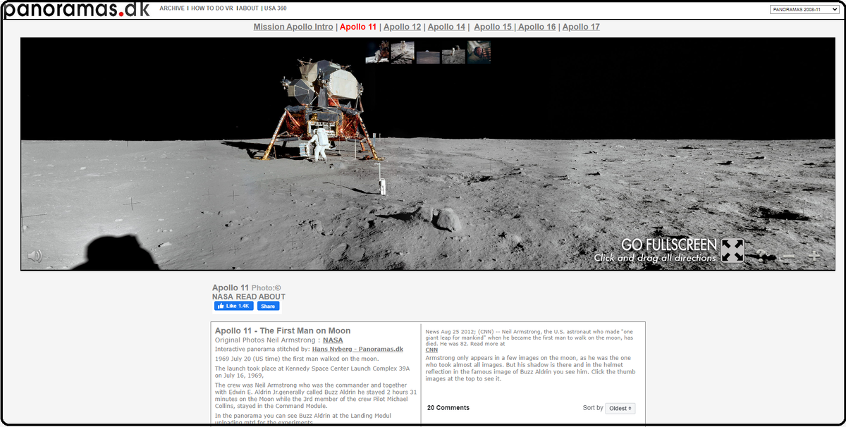 Миссия Аполлон-11. © 2004-2007 Hans Nyberg