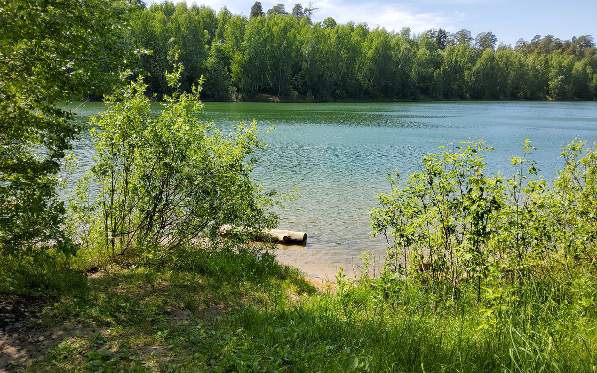 Это мое любимое место на озере Глубокое, здесь я каждый день переплываю его туда и обратно. Фото автора.