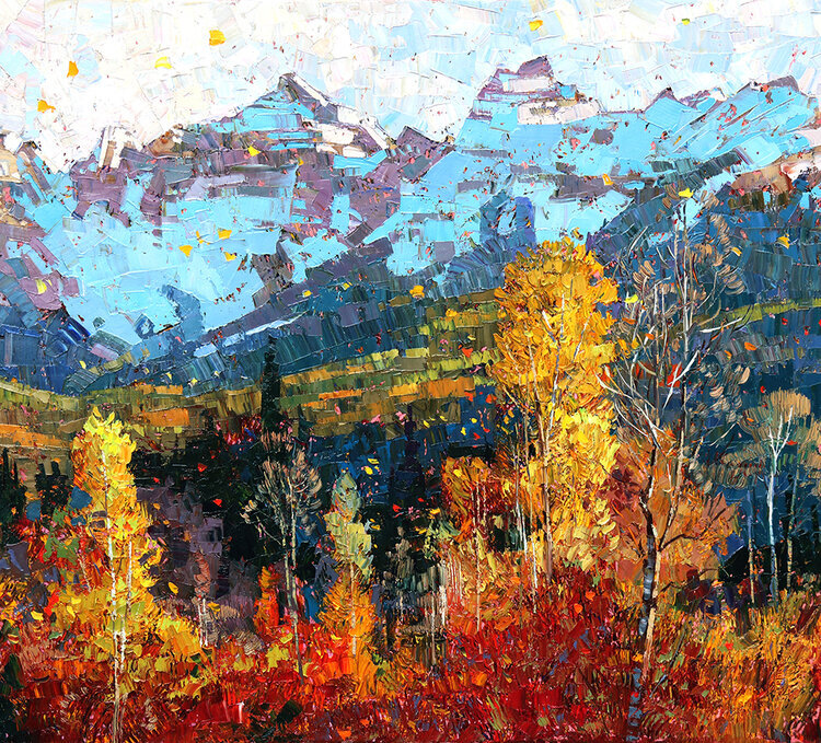 Художник Роберт Мур (Robert Moore) "Осень в скалистых горах"