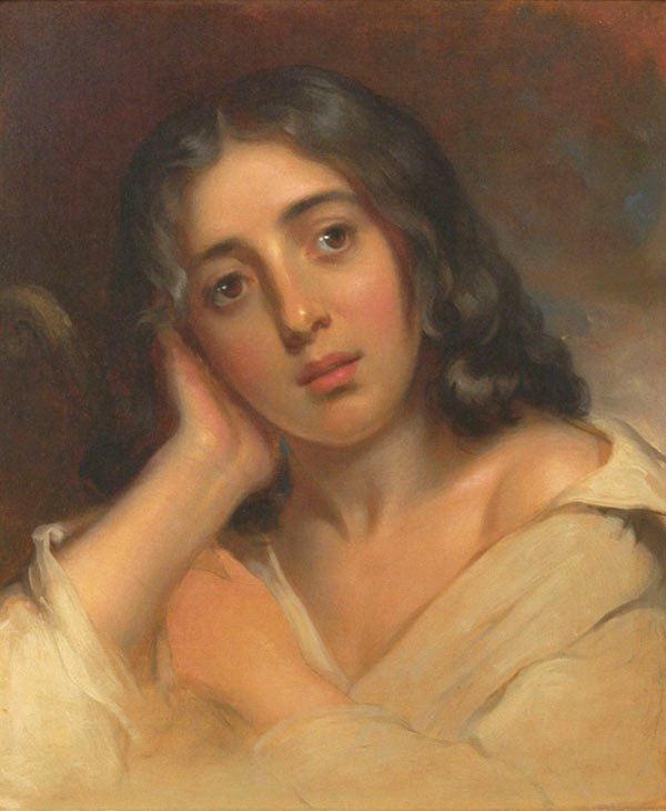 Портрет Жорж Санд; художник Томас Салли, 1826 