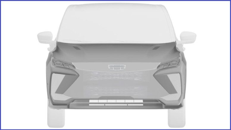 Geely Coolray 2022 - патентные изображения 