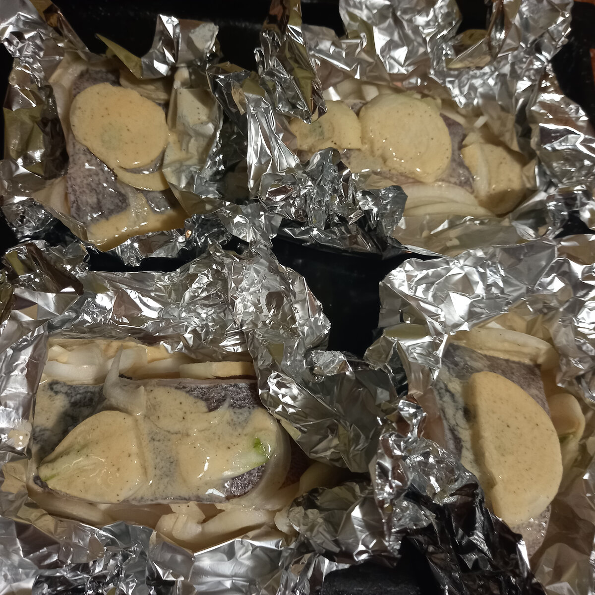 Порционные кусочки перед запеканием