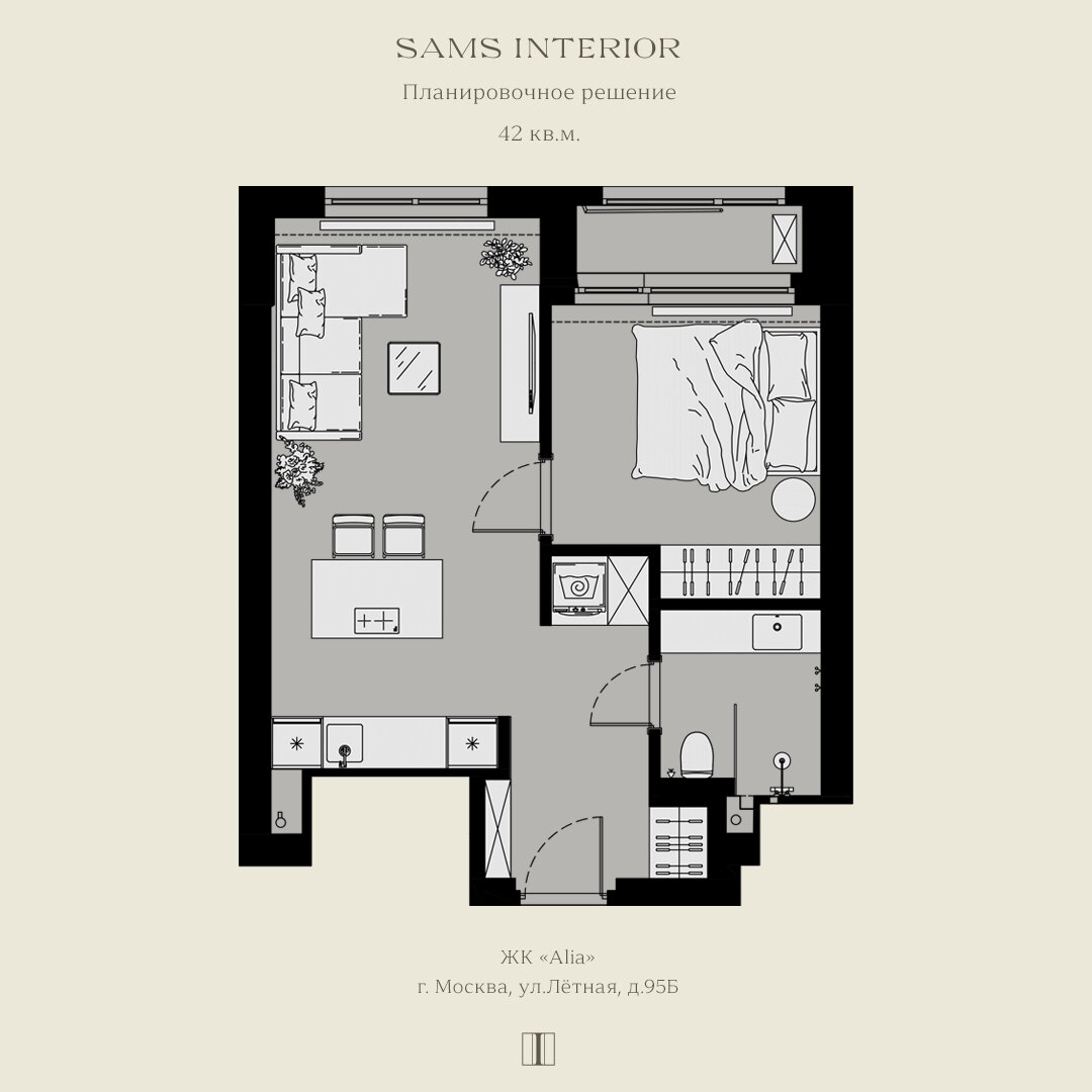 листайте, чтобы увидеть квартиру до перепланировки