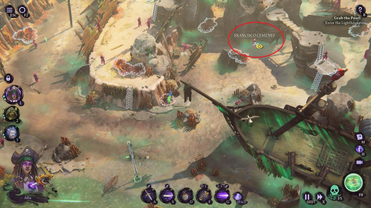 ✅Этот гайд по игре Shadow Gambit: The Cursed Crew поможет вам найти всех разработчиков на разных картах. При игре вам следует нажать «h», чтобы выделить врагов и видеть их имена.-80