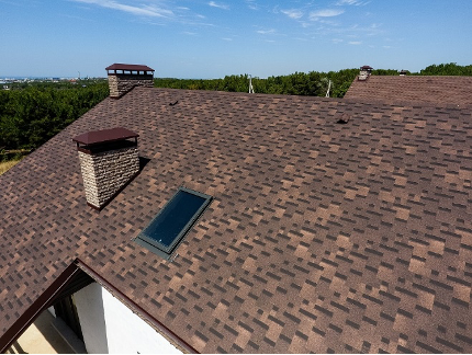 Черепица, вид сверху