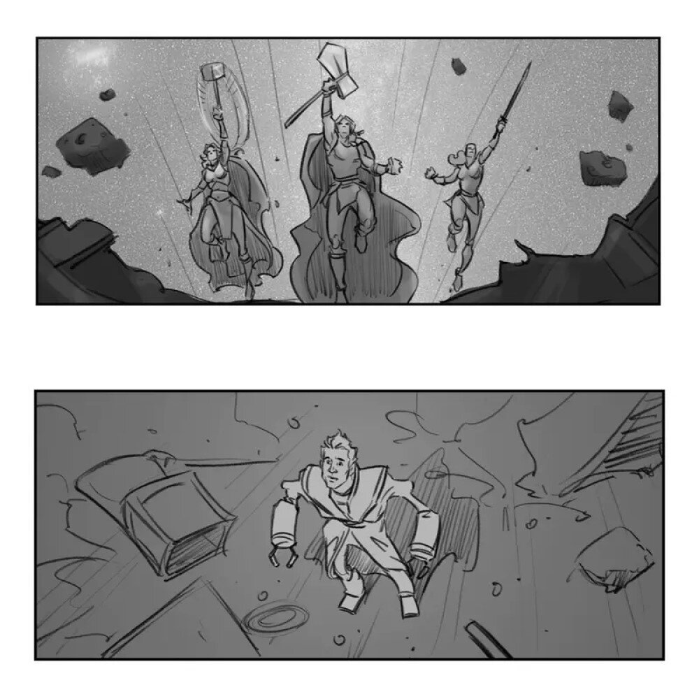     Раскадровка фильма «Тор: Любовь и гром» (2022) / Фото: Williamgroebe.com