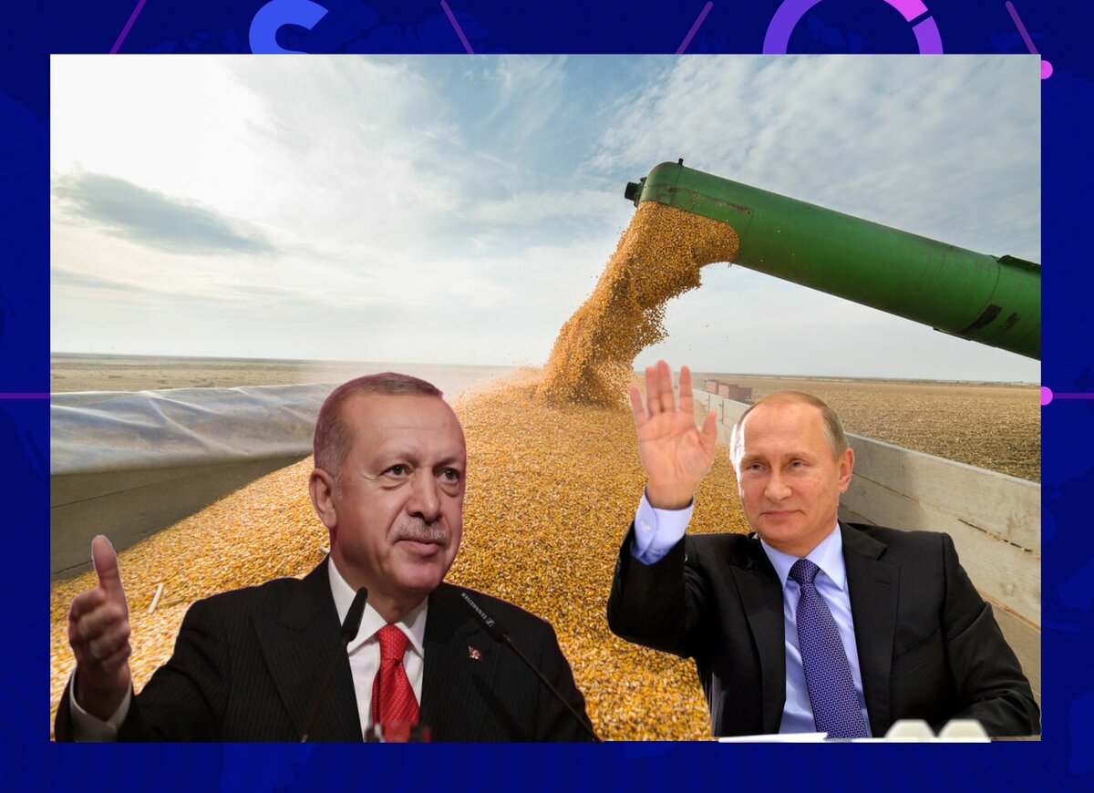 Ситуация с подарком в 1 млн.тонн зерна африканским странам становится все более  прозрачной. Эта тема обсуждалась на встрече Путина и Эрдогана и судя по всему стороны пришли к принципиальному согласию.