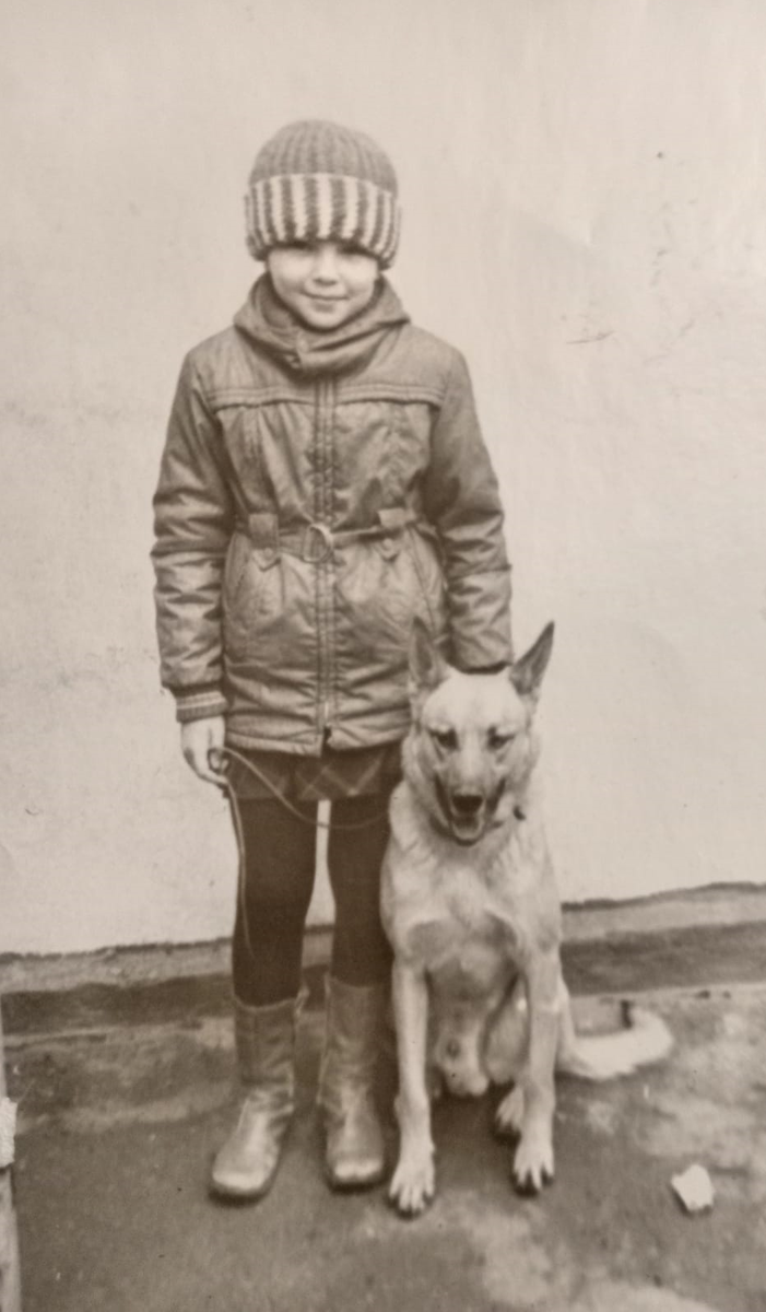 Мы с Амиго в детстве