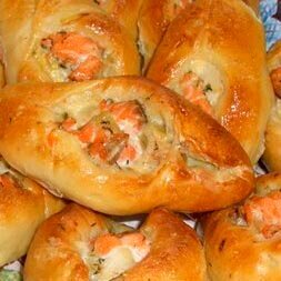 Расстегаи с семгой рецепт с фото очень вкусный открытые