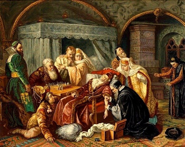 «Смерть Ивана Грозного», Константин Егорович Маковский, 1888.