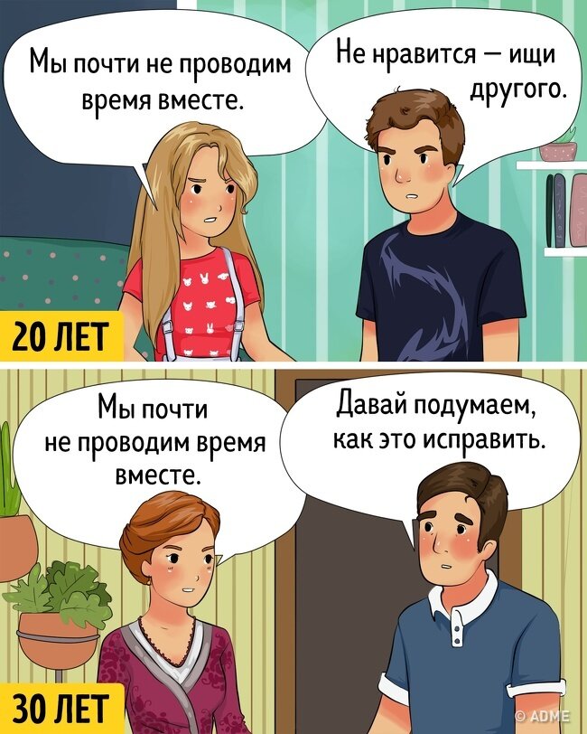 Одна из радостей зрелых отношений - адекватность 